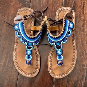 Beaded Masai handmade sandals